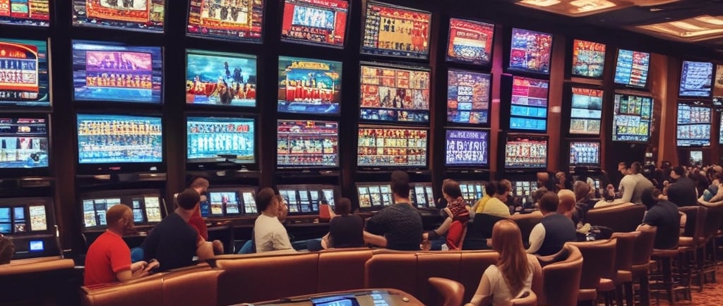 a close up of a casino table with a lot of chips