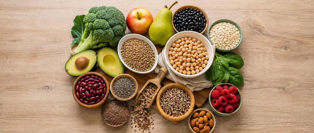 Alimentos ricos em fibras alimentares