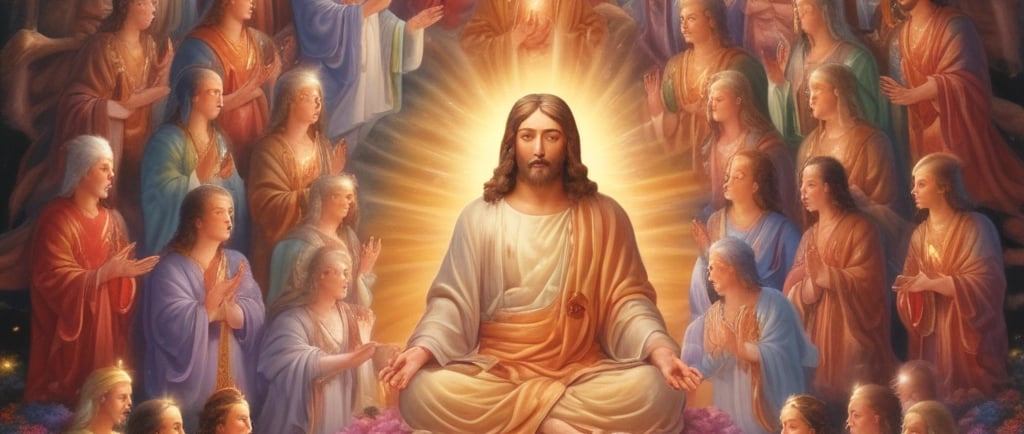 Woman holds a sign that reads "conscious cocreation."