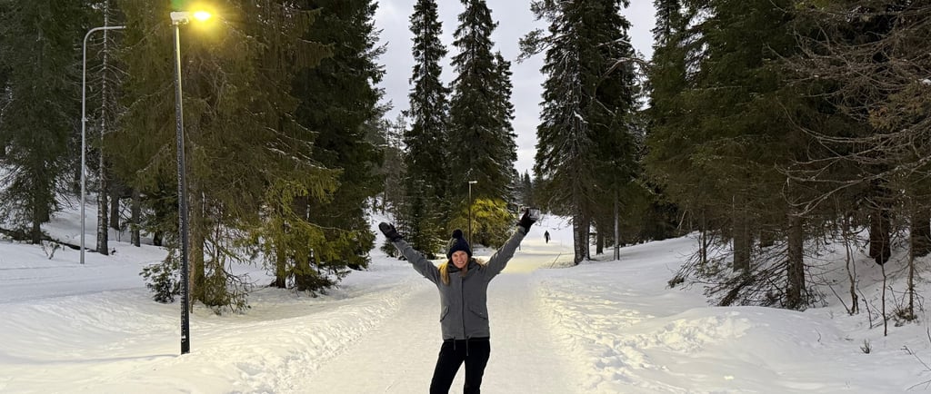 snow walk ruka finland