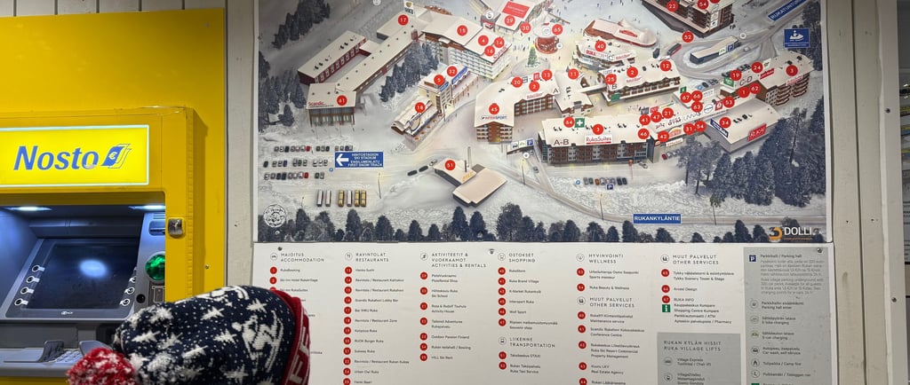 map ruka finland ski slopes
