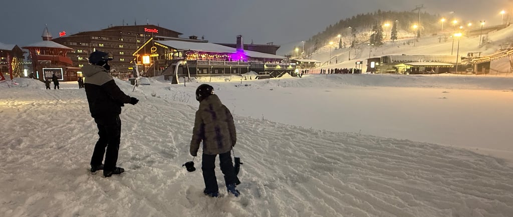 ruka village finaldn ski slopes