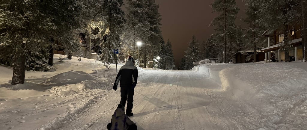 sledging in ruka finland