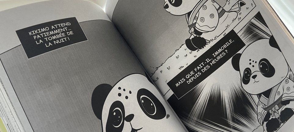 Image d'une BD manga sans violence
