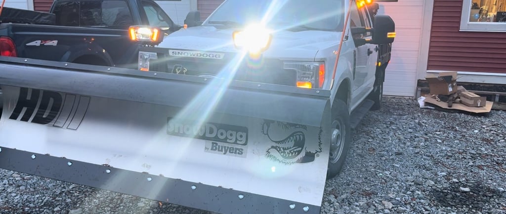 A maple ridge plow truck