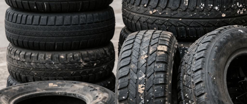 piles of car tires