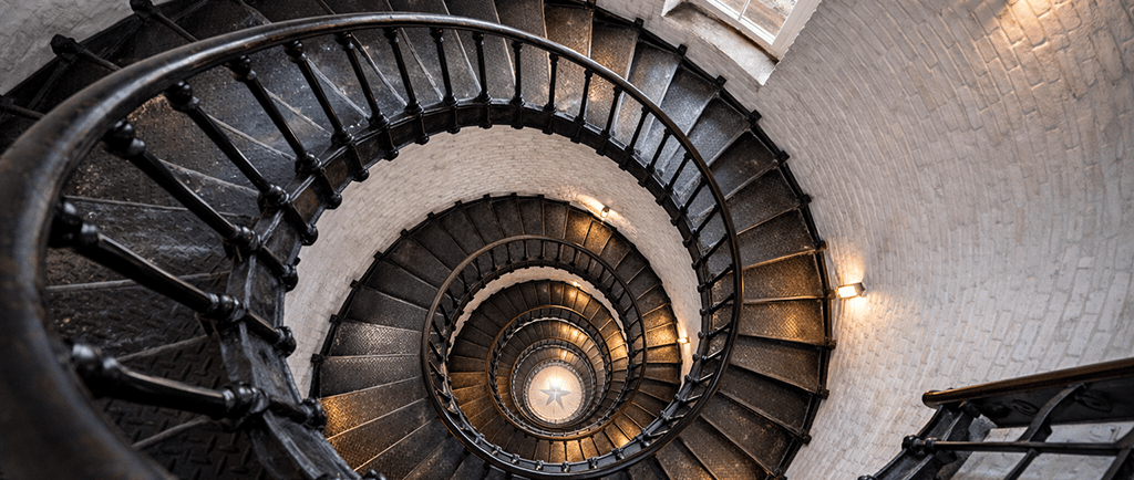 Spiral Staircase of Cape Lookout Lighthouse