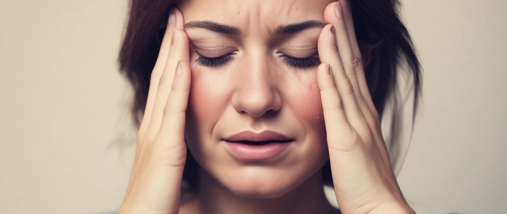 cooling migraine relief cap worn for medication-free headache relief