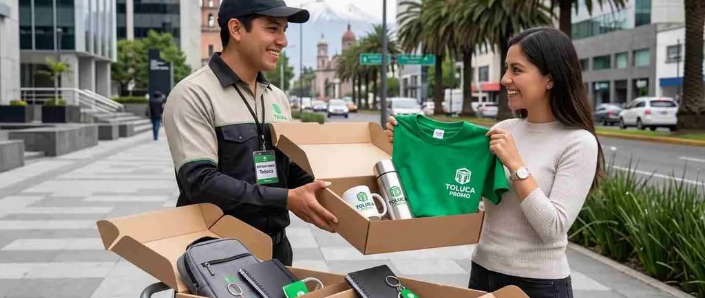 compra de promocionales personalizados en Toluca con entrega de tazas playeras y termos