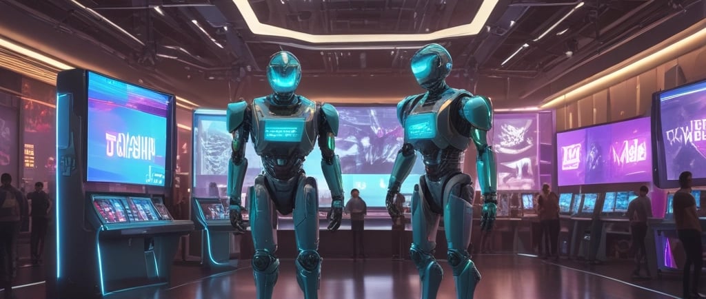 AI generated image of robots