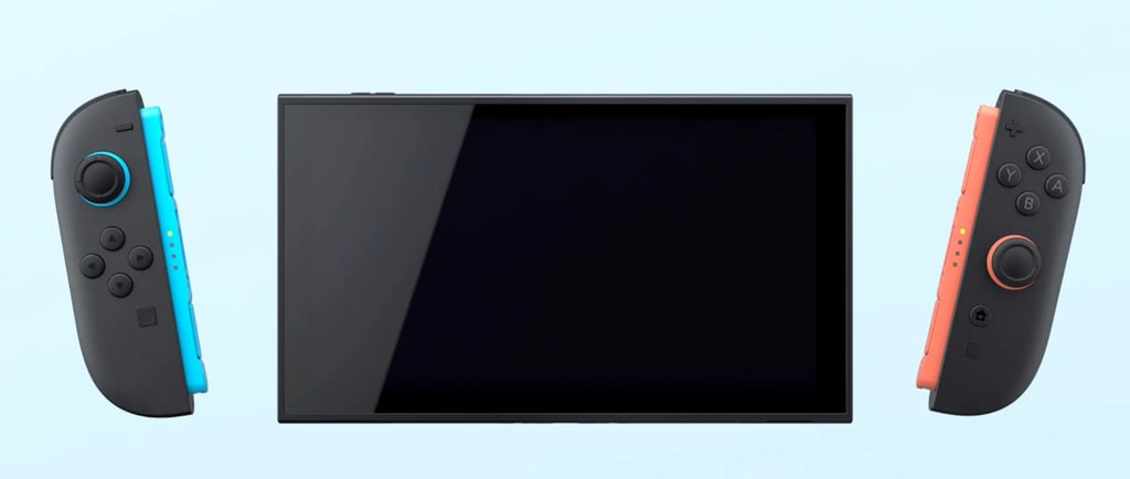 Switch 2 with Joycon 2 controllers detached