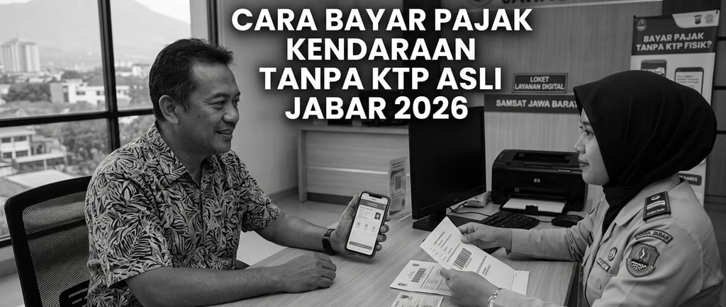Cara Bayar Pajak Kendaraan Tanpa KTP Asli Jabar 2026