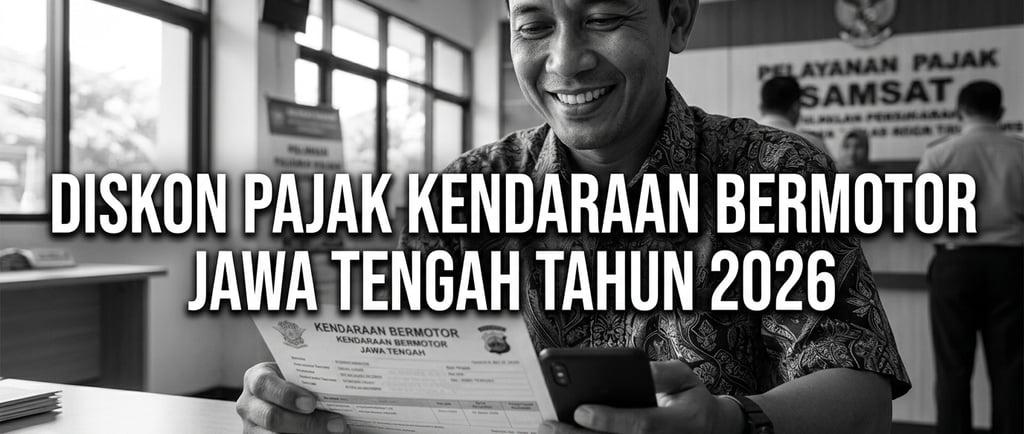Diskon Pajak Kendaraan Bermotor Jawa Tengah Tahun 2026