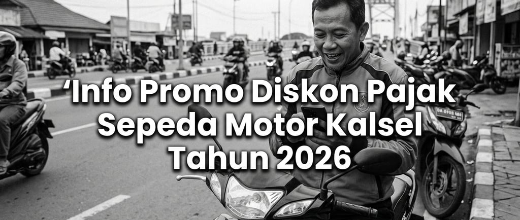Info Promo Diskon Pajak Sepeda Motor Kalsel Tahun 2026
