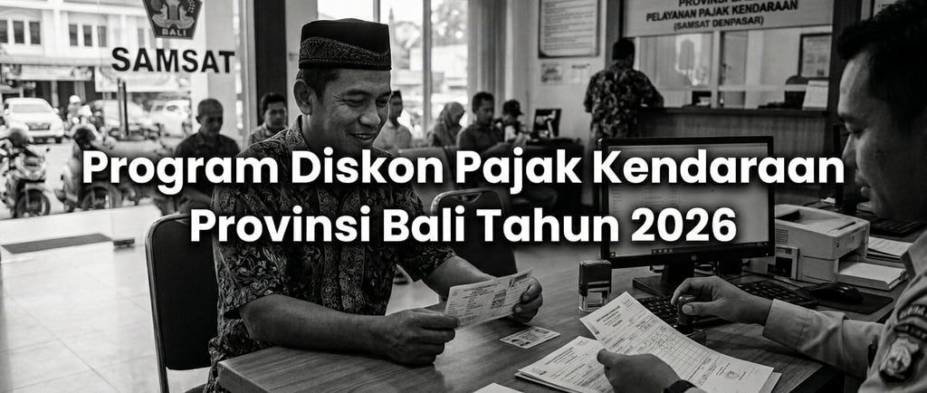 Program Keringanan Pajak Kendaraan Bermotor di Bali Tahun 2026