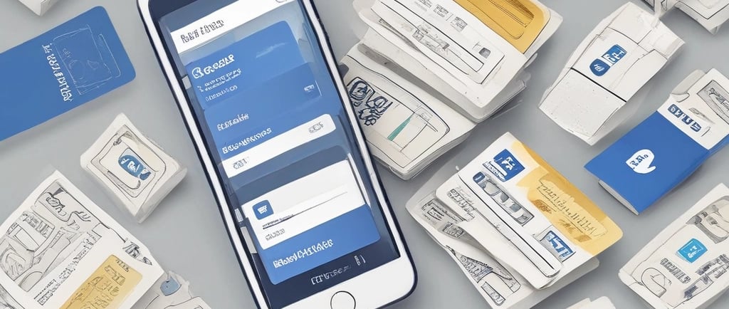 a blue logo with a white cross