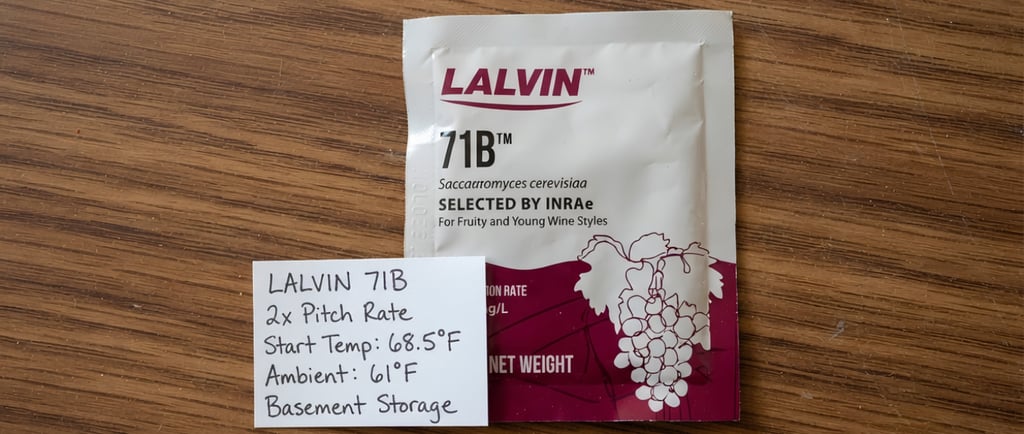 Lalvin 71b yeast