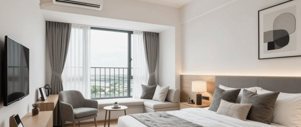 four bottles beside white pad