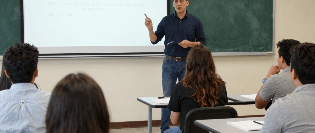 A professional woman confidently holding a certificate in a modern office setting.