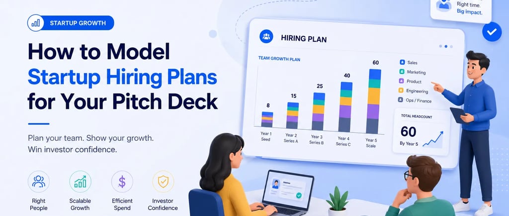 How to Model Startup Hiring Plans for Your Pitch Deck