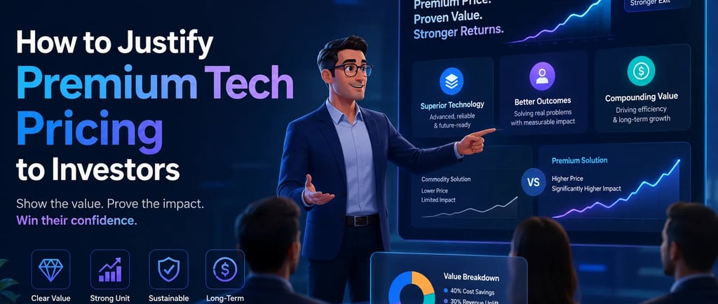 How to Justify Premium Tech Pricing to Investors