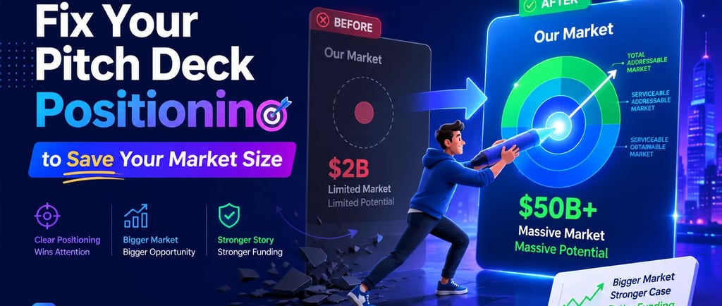 Fix Your Pitch Deck Positioning to Save Your Market Size