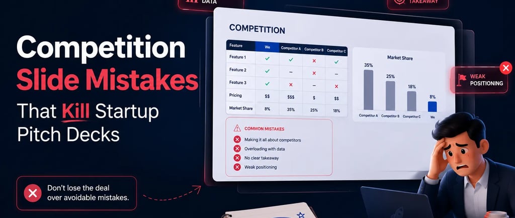 Competition Slide Mistakes That Kill Startup Pitch Decks