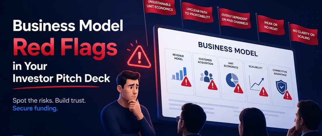 Business Model Red Flags in Your Investor Pitch Deck