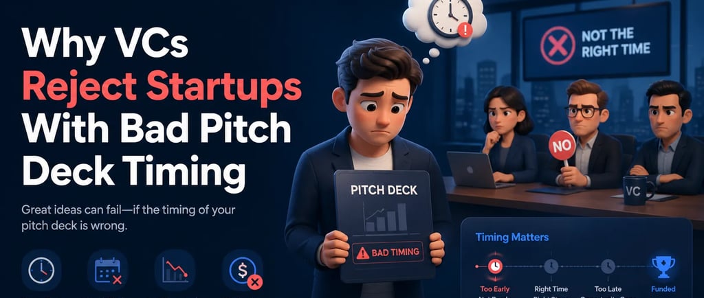 Why VCs Reject Startups With Bad Pitch Deck Timing