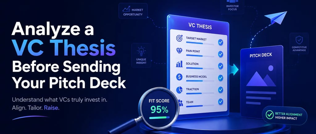 Analyze a VC Thesis Before Sending Your Pitch Deck