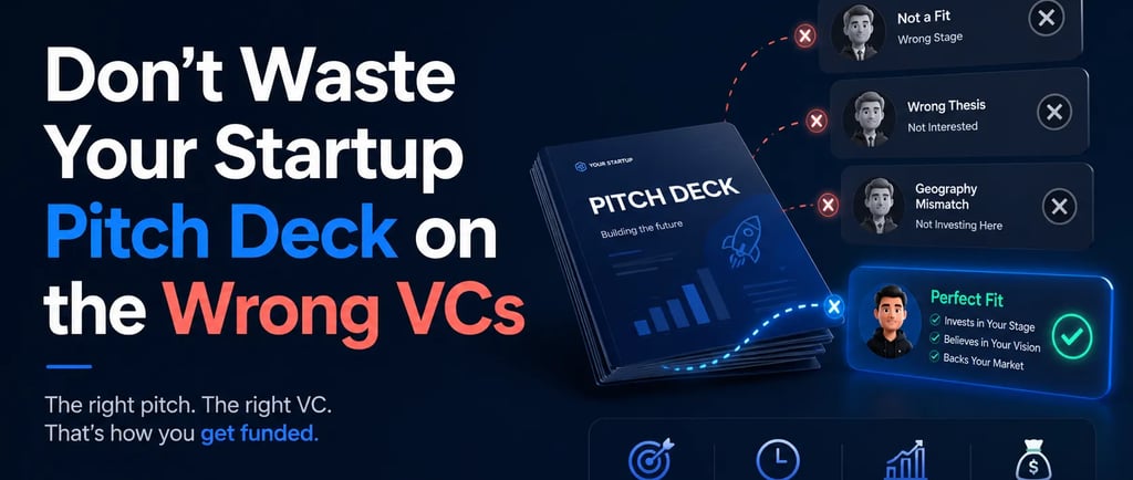 Don't Waste Your Startup Pitch Deck on the Wrong VCs