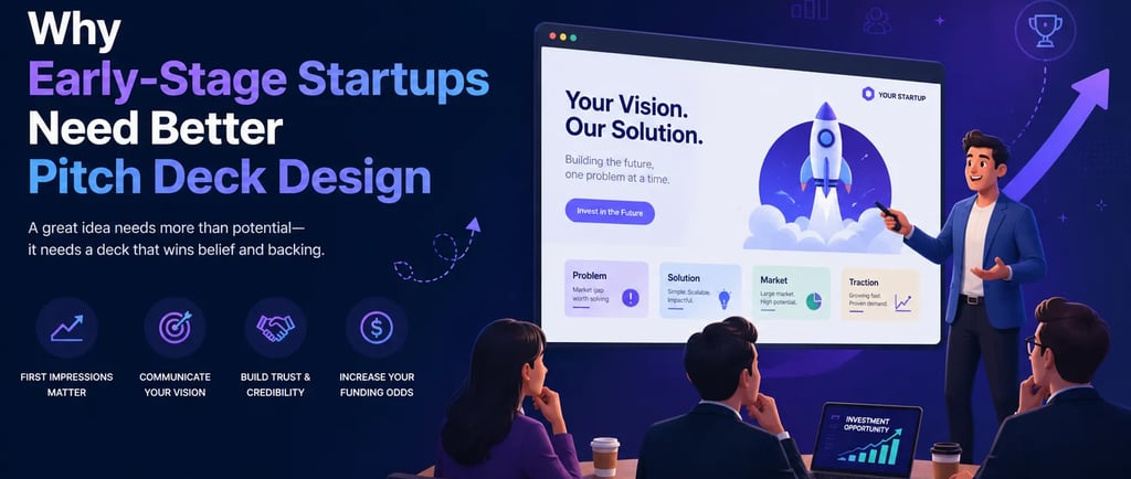 Why Early-Stage Startups Need Better Pitch Deck Design