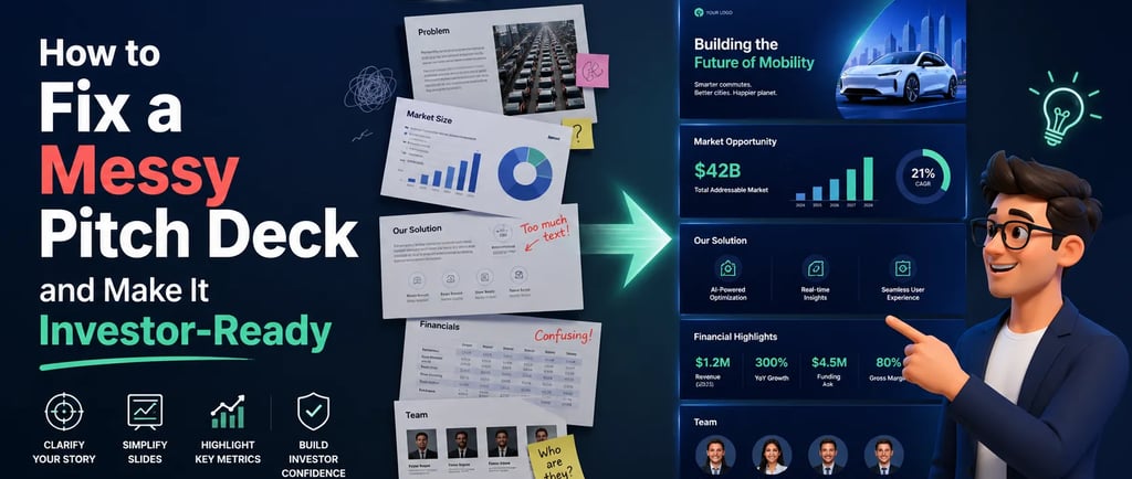 How to Fix a Messy Pitch Deck and Make It Investor-Ready