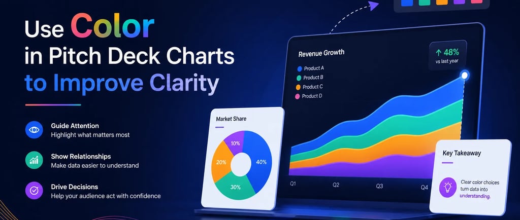 Use Color in Pitch Deck Charts to Improve Clarity