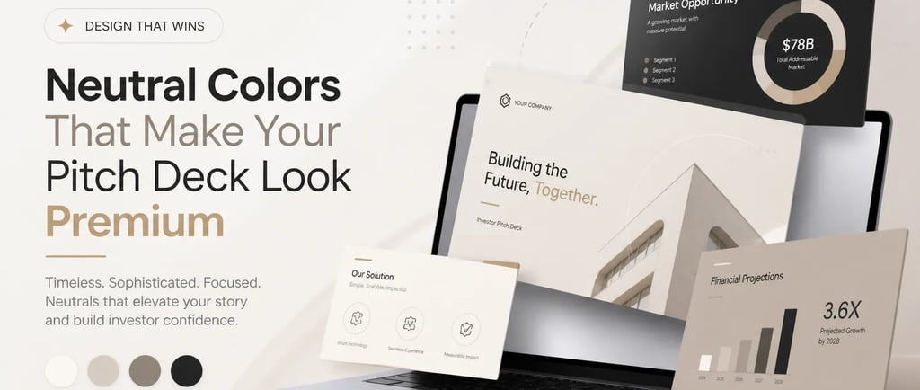 Neutral Colors That Make Your Pitch Deck Look Premium