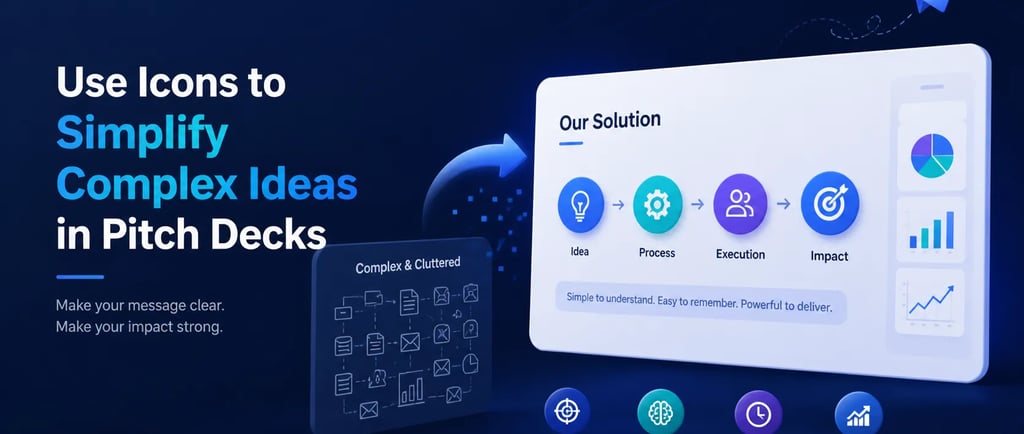 Use Icons to Simplify Complex Ideas in Pitch Decks