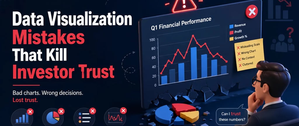 Data Visualization Mistakes That Kill Investor Trust