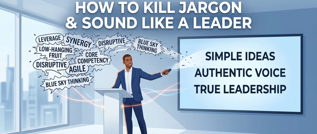Buzzword Pitch Deck: How to Kill Jargon & Sound Like a Leader