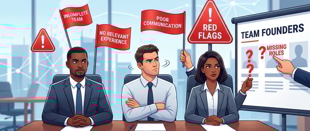 Pitch Deck Team Red Flags: What Kills Investor Trust Fast
