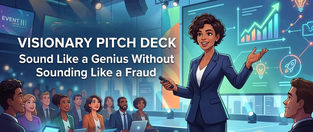 Visionary Pitch Deck: Sound Like a Genius Without Sounding Like a Fraud
