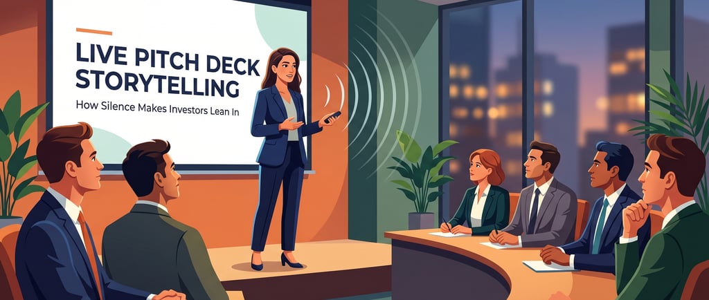 Live Pitch Deck Storytelling: How Silence Makes Investors Lean In