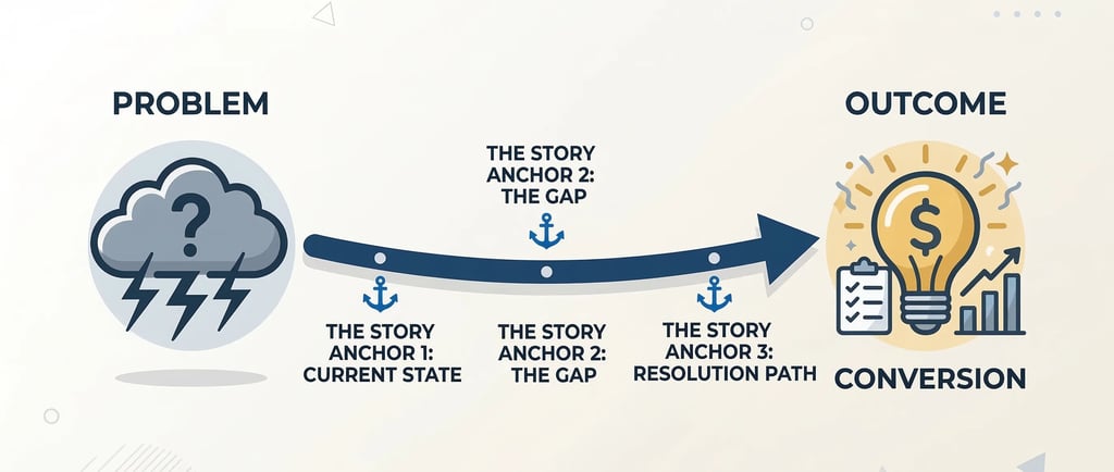 Pitch Deck Story Anchors: Problem to Outcome That Converts