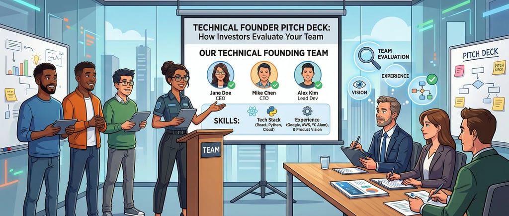 Technical Founder Pitch Deck: How Investors Evaluate Your Team