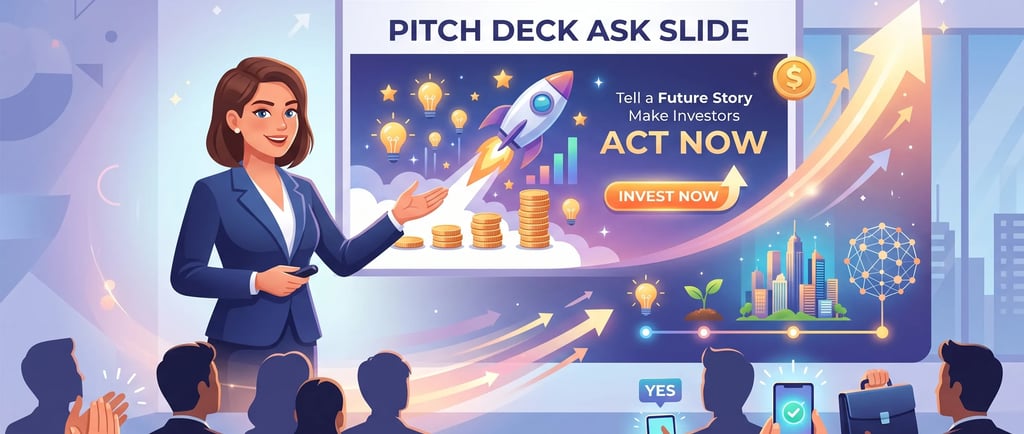 Pitch Deck Ask Slide: Tell a Future Story That Makes Investors Act Now