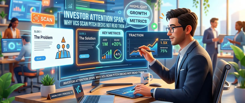 Investor Attention Span: Why VCs Scan Pitch Decks Not Read Them