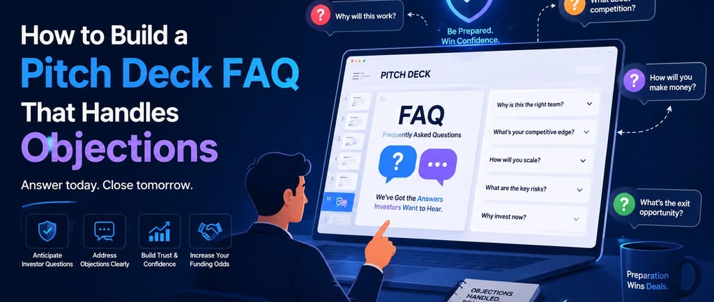 How to Build a Pitch Deck FAQ That Handles Objections