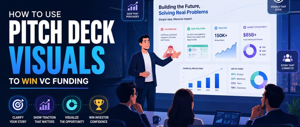 How to Use Pitch Deck Visuals to Win VC Funding