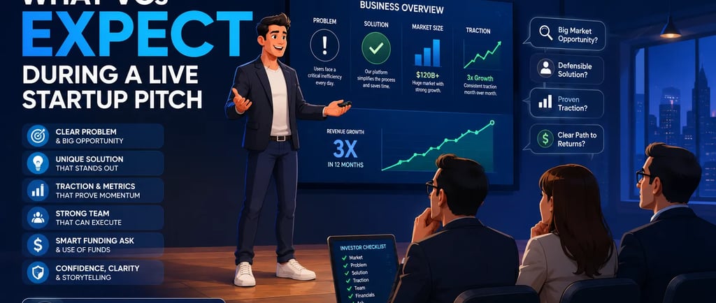 What VCs Expect During a Live Startup Pitch