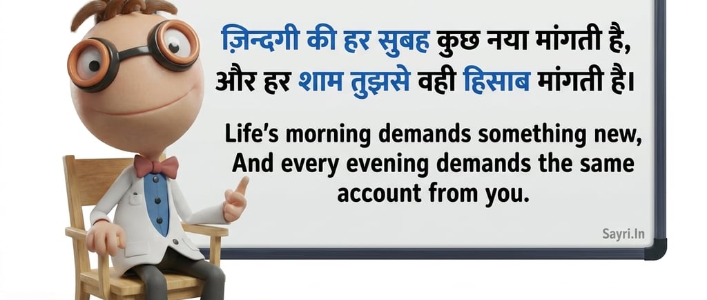 2 Line Shayari on Lif