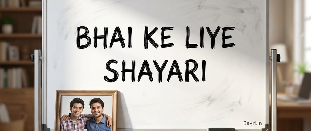 Bhai Ke Liye Shayari.